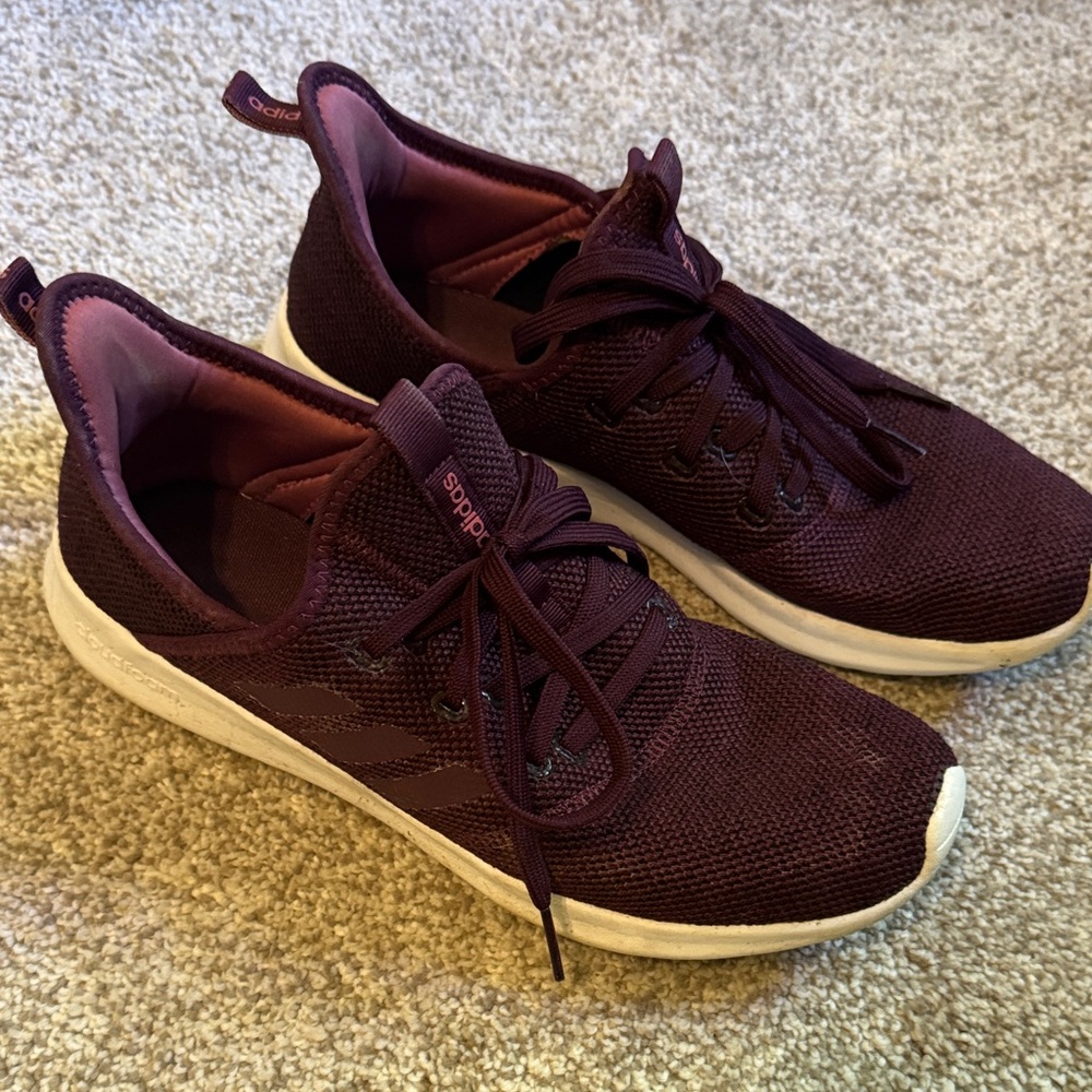 Adidas Maroon Athletic Shoes